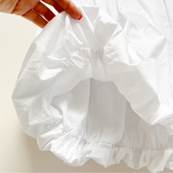 NWT Ramy Brook Pattie Bubble Skirt Pull On Mini Y2K Boho in Ivory White size M - Picture 5 of 11